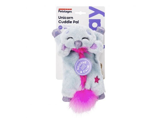 Фото 2 -  іграшки Petstages CUDDLE PAL UNICORN іграшка - подушка для котів ЄДИНОРІГ