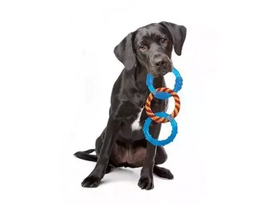 Фото 3 -  іграшки Petstages (Петстейджес) Dental Links Іграшка для собак Кільця для зубів