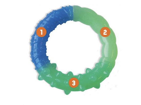 Фото 2 -  іграшки Petstages GROW WITH ME RING - іграшка для собак КІЛЬЦЕ КОМБІНОВАНЕ