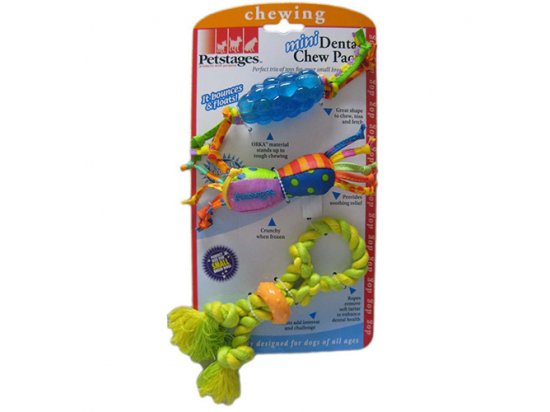 Фото 2 -  игрушки Petstages MINI CHEW STARTER SMALL - набор игрушек для собак МИНИ СТАРТЕР