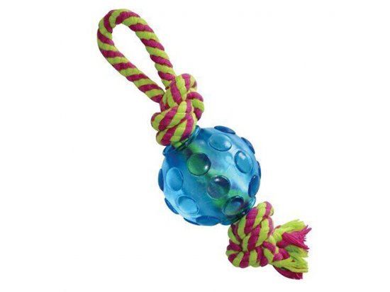 Фото - PETSTAGES Mini Orka Ball with rope Орка міні-м'ячик з канатиками - іграшка для собак іграшки PETSTAGES Mini Orka Ball with rope Орка міні-м'ячик з канатиками - іграшка для собак