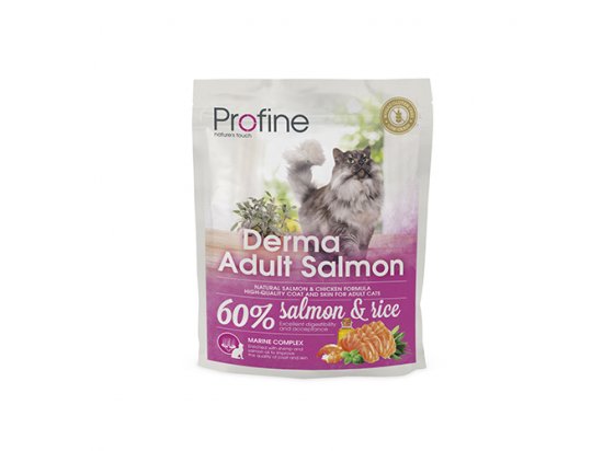 Фото - сухой корм Profine (Профайн) DERMA SALMON ADULT (ДЕРМА ЛОСОСЬ) сухой корм для кошек