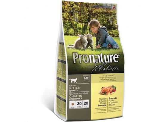 Фото - сухий корм Pronature Holistic (Пронатюр Холистик) КУРКА З БАТАТОМ корм для кошенят