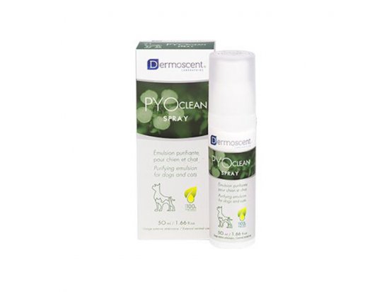 Фото - Dermoscent PYOclean SPRAY cпрей для ухода за кожей собак и кошек лечебная косметика Dermoscent PYOclean SPRAY cпрей для ухода за кожей собак и кошек