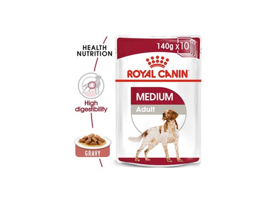 Фото 3 -  влажный корм (консервы) Royal Canin MEDIUM ADULT влажный корм для взрослых собак средних пород от 2 до 12 месяцев
