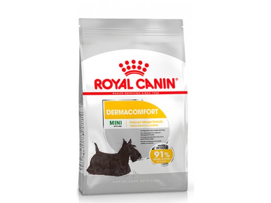 Фото - сухой корм Royal Canin MINI DERMACOMFORT корм для собак с чувствительной кожей (до 10 кг)