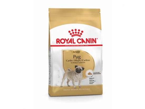 Фото - сухий корм Royal Canin PUG ADULT (МОПС ЕДАЛТ) корм для собак від 10 місяців