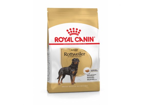 Фото - сухой корм Royal Canin ROTTWEILER ADULT (РОТВЕЙЛЕР ЭДАЛТ) корм для собак от 18 месяцев