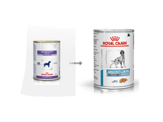 Фото - ветеринарные корма Royal Canin SENSITIVITY CONTROL with DUCK лечебный влажный корм для собак при пищевой аллергии