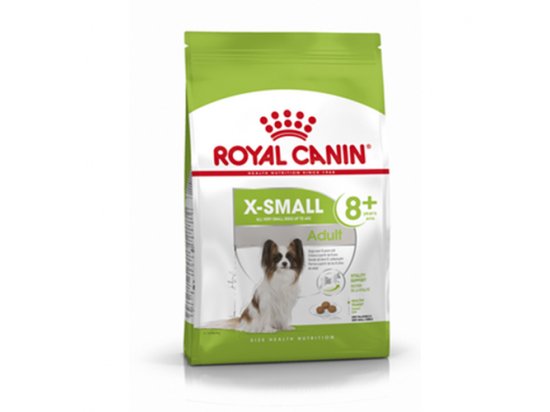 Фото - сухий корм Royal Canin X-SMALL ADULT 8+ (СОБАКИ ДРІБНИХ ПОРІД ЕДАЛТ 8+) корм для собак від 8 років