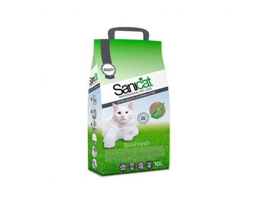 Фото - Sanicat (Саникет) BioFresh - комкующийся наполнитель для кошачьих туалетов, 10 л наполнители Sanicat (Саникет) BioFresh - комкующийся наполнитель для кошачьих туалетов, 10 л
