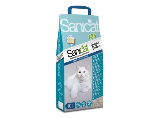 Фото - Sanicat (Саникет) Oxygen Power - Комкующийся наполнитель для кошачьего туалета - сила кислорода 10 л наполнители Sanicat (Саникет) Oxygen Power - Комкующийся наполнитель для кошачьего туалета - сила кислорода 10 л