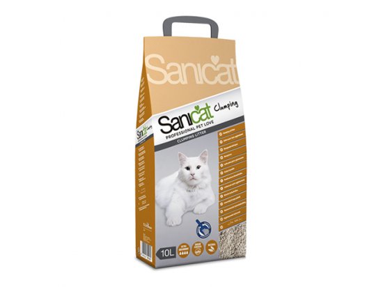 Фото - Sanicat (Саникет) Professional Clumping - комкующийся наполнитель для кошачьих туалетов, 10 л наповнювачі Sanicat (Саникет) Professional Clumping - комкующийся наполнитель для кошачьих туалетов, 10 л