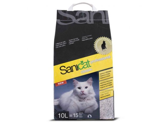 Фото 2 -  наповнювачі Sanicat (Саникет) Professional Classic - впитывающий наполнитель для кошачьего туалета без запаха