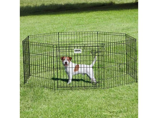 Фото - Savic ДОГ ПАРК (Dog Park) вольєр для цуценят, цинк чорний, 8 панелей клітки, вольєри Savic ДОГ ПАРК (Dog Park) вольєр для цуценят, цинк чорний, 8 панелей