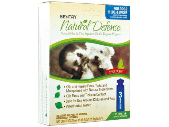 Фото - от блох и клещей SENTRY Natural Defense НАТУРАЛЬНАЯ ЗАЩИТА - Капли от блох и клещей для собак