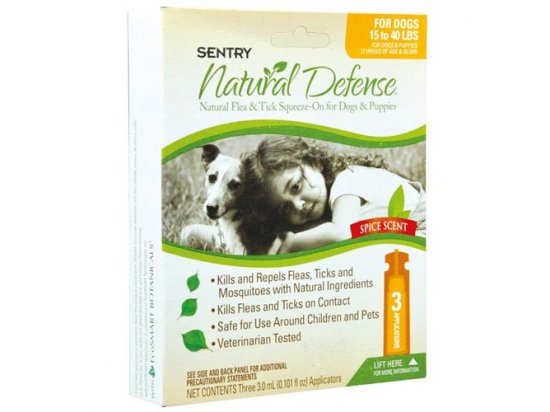 Фото - от блох и клещей SENTRY Natural Defense НАТУРАЛЬНАЯ ЗАЩИТА - Капли от блох и клещей для собак