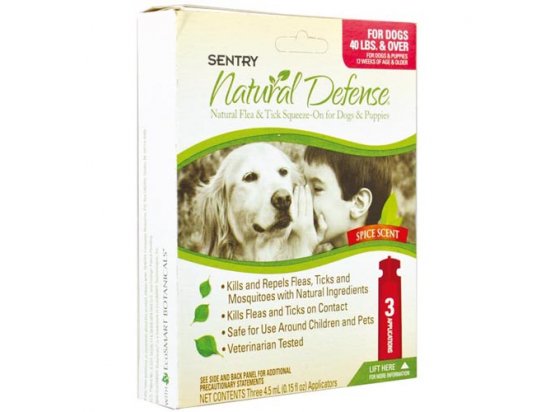 Фото - от блох и клещей SENTRY Natural Defense НАТУРАЛЬНАЯ ЗАЩИТА - Капли от блох и клещей для собак