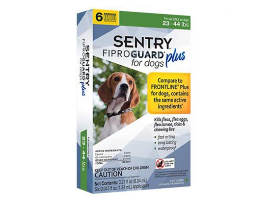 Фото 3 -  від бліх та кліщів Sentry FiproGuard (Фіпрогард) PLUS краплі від бліх, кліщів та вошей для собак