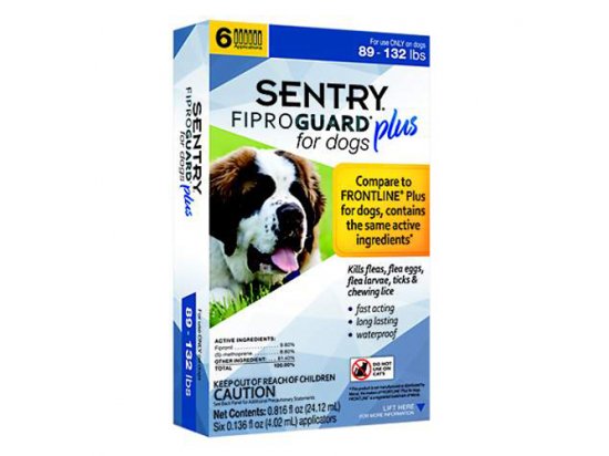 Фото 5 -  від бліх та кліщів Sentry FiproGuard (Фіпрогард) PLUS краплі від бліх, кліщів та вошей для собак