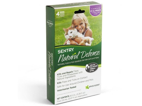 Фото - Sentry NATURAL DEFENSE (НАТУРАЛЬНИЙ ЗАХИСТ) краплі від бліх та кліщів для котів та кошенят від бліх та кліщів Sentry NATURAL DEFENSE (НАТУРАЛЬНИЙ ЗАХИСТ) краплі від бліх та кліщів для котів та кошенят