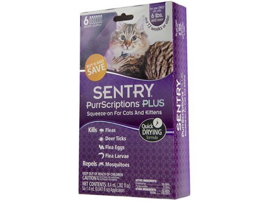 Фото 2 -  від бліх та кліщів SENTRY ПУРРСКРИПШНС (PurrScriptions) краплі від бліх та кліщів для котів та кошенят від 2,2 кг