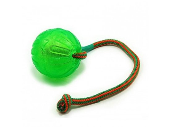 Фото 3 -  іграшки StarMark Swing & Fling Chew Ball іграшка для собак, м'яч гелевий на мотузці