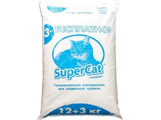 Фото 2 -  наполнители SUPER CAT Наполнитель Суперкет Стандарт синий