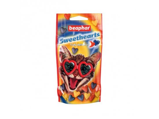 Фото - Beaphar SWEETHEARTS Лакомство для кошек сердечки со вкусом курицы лакомства Beaphar SWEETHEARTS Лакомство для кошек сердечки со вкусом курицы