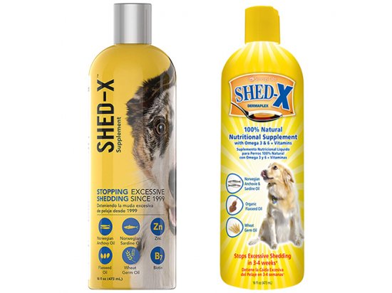 Фото 3 -  витамины и минералы SynergyLabs Shed-X Dog ШЕД-ИКС ДОГ добавка для шерсти против линьки для собак