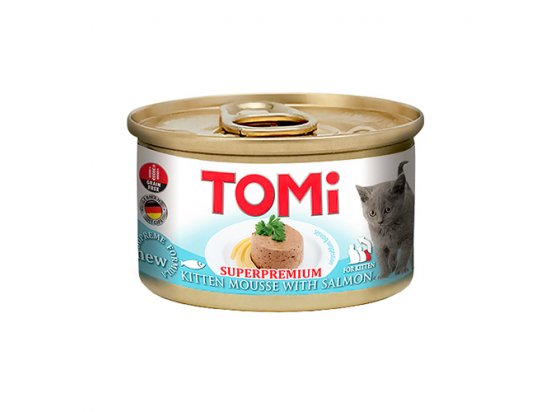 Фото - Tomi KITTEN SALMON консервы для котят, мусс ЛОСОСЬ влажный корм (консервы) Tomi KITTEN SALMON консервы для котят, мусс ЛОСОСЬ