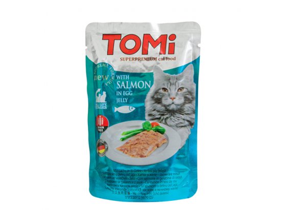 Фото - Tomi (Томи) SALMON IN EGG JELLY (ЛОСОСЬ В ЯИЧНОМ ЖЕЛЕ) консервы для кошек, пауч влажный корм (консервы) Tomi (Томи) SALMON IN EGG JELLY (ЛОСОСЬ В ЯИЧНОМ ЖЕЛЕ) консервы для кошек, пауч