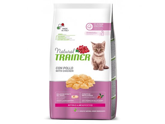 Фото - сухой корм Trainer Natural KITTEN With Fresh Chicken корм для котят до 6 месяцев, для беременных и кормящих кошек с курицей