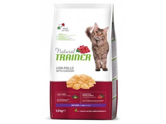 Фото - сухой корм Trainer Natural MATURE With Fresh Chicken - Сухой корм для зрелых кошек в возрасте от 7 лет со свежей курицей