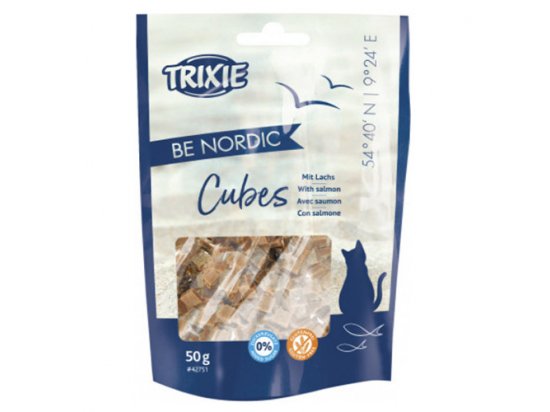 Фото - Trixie BE NORDIC CUBES SALMON ласощі для котів з лососем ласощі Trixie BE NORDIC CUBES SALMON ласощі для котів з лососем