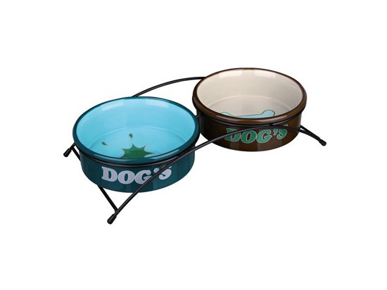 Фото - Trixie Bowl Set набор керамических мисок для собак миски, напувалки, фонтани Trixie Bowl Set набор керамических мисок для собак