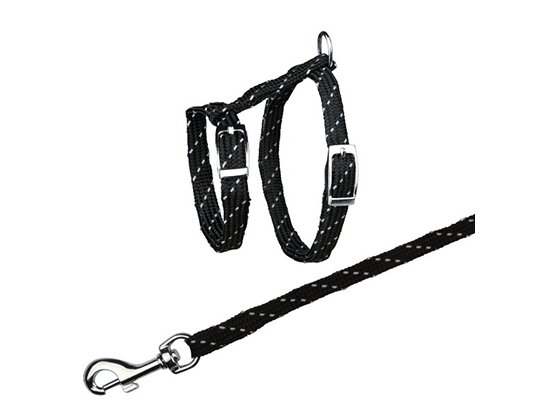 Фото - Trixie Cat Harness - Комплект для кошек - Светоотражающая шлея + поводок (4183) шлейки, ошейники Trixie Cat Harness - Комплект для кошек - Светоотражающая шлея + поводок (4183)