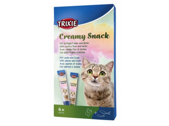 Фото - Trixie CREAMY SNACKS ласощі у вигляді крему для кішок (лосось/птиця+печінка) ласощі Trixie CREAMY SNACKS ласощі у вигляді крему для кішок (лосось/птиця+печінка)