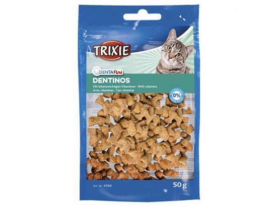 Фото - Trixie Ласощі для кішок DENTINOS з вітамінами ласощі Trixie Ласощі для кішок DENTINOS з вітамінами