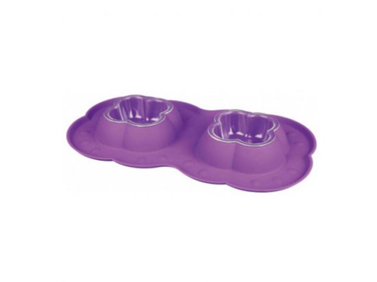 Фото - Trixie DOUBLE BOWL SET миски пластмасові з силіконовим піддоном (24982) миски, напувалки, фонтани Trixie DOUBLE BOWL SET миски пластмасові з силіконовим піддоном (24982)