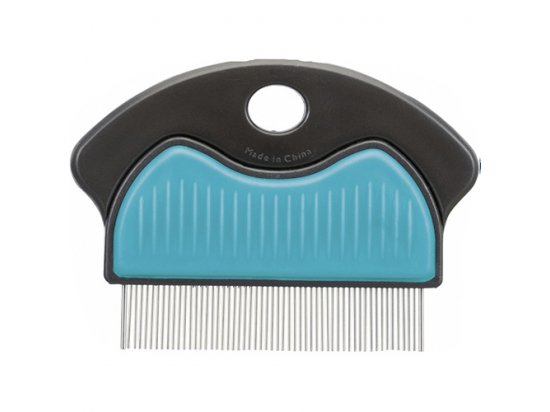 Фото - Trixie Flea and Dust Comb - Гребінець металевий з пластиковою ручкою для собак та кішок (23761) гребінці, щітки Trixie Flea and Dust Comb - Гребінець металевий з пластиковою ручкою для собак та кішок (23761)