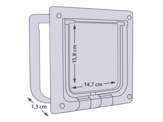 Фото - двери врезные Trixie GLASS дверца для стекла для кошек и собак мелких пород (38631)