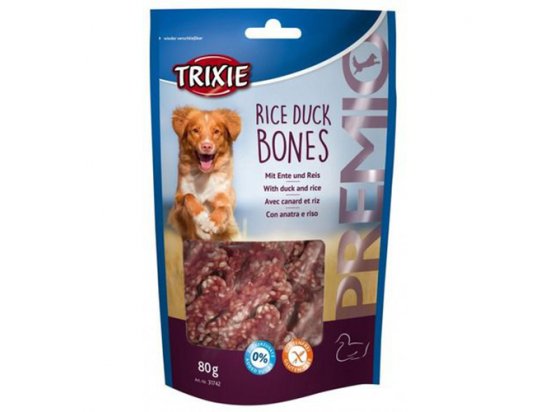 Фото - Trixie Premio RICE DUCK BONES ласощі для собак з качкою та рисом ласощі Trixie Premio RICE DUCK BONES ласощі для собак з качкою та рисом