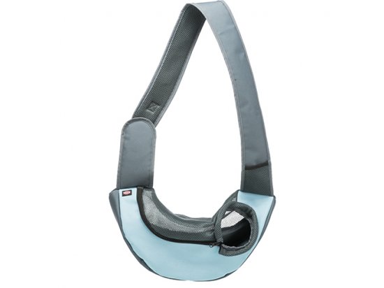 Фото 5 -  переноски, сумки, рюкзаки Trixie SLING FRONT CARRIER переноска - рюкзак для кошек и собак, ГОЛУБАЯ (28883)