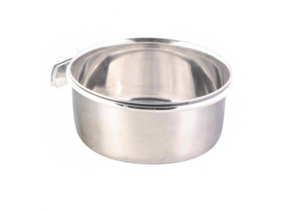 Фото - клетки и аксессуары Trixie STAINLESS STEEL, BOWL WITH HOLDER кормушка с винтовым креплением 