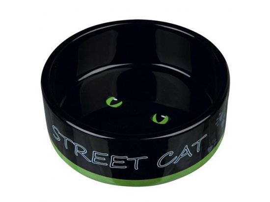 Фото 3 -  миски, напувалки, фонтани Trixie Street Cat Керамическая миска для кошек (24659)