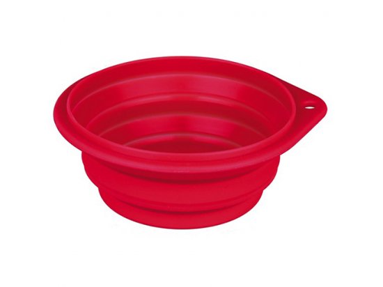 Фото - Trixie Travel Bowl Силіконова дорожня миска миски, напувалки, фонтани Trixie Travel Bowl Силіконова дорожня миска