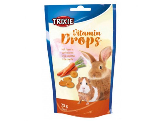 Фото - Trixie Vitamin Drops - Дропи для гризунів МОРКВА ласощі Trixie Vitamin Drops - Дропи для гризунів МОРКВА