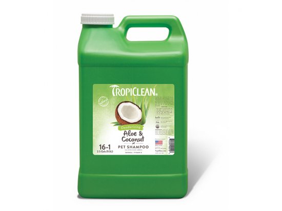 Фото - Tropiclean ALOE & COCONUT зволожуючий та дезодоруючий шампунь для собак повсякденна косметика Tropiclean ALOE & COCONUT зволожуючий та дезодоруючий шампунь для собак