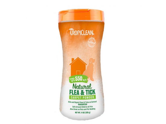 Фото - Tropiclean (Тропиклин) FLEA & TICK (ОТ БЛОХ И КЛЕЩЕЙ) пудра для ковров и мебели от блох и клещей Tropiclean (Тропиклин) FLEA & TICK (ОТ БЛОХ И КЛЕЩЕЙ) пудра для ковров и мебели